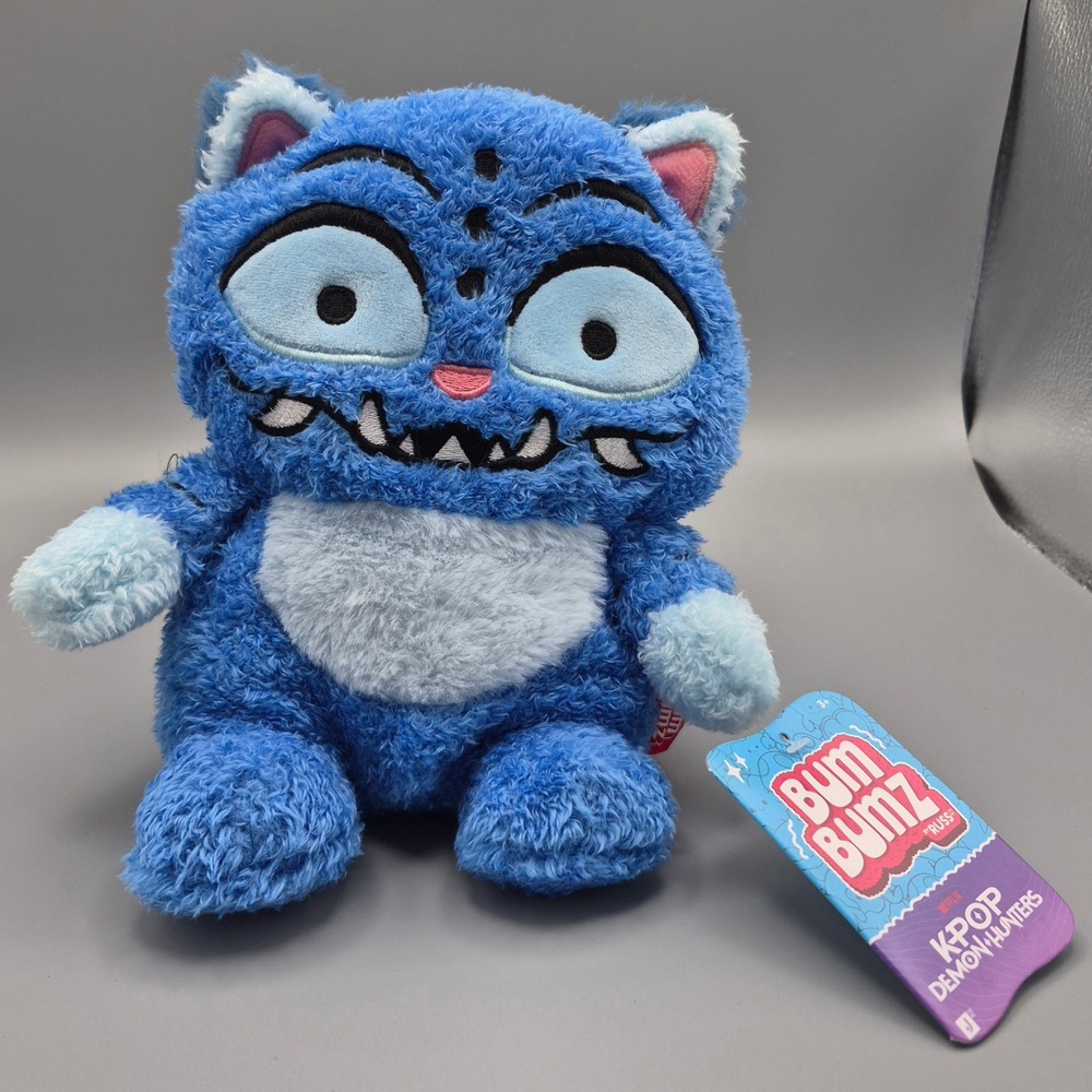 BumBumz by Russ Netflix K-Pop Demon Hunters Blue Tiger Monster Plush New NWT